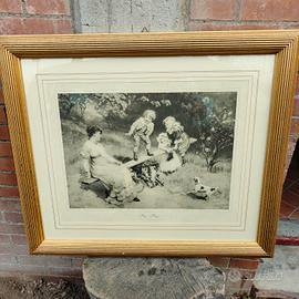 Stampa cornice dorata grande 