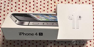 Scatole nuove iPhone 4s e AirPods 2