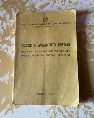 Libretto  Codice di avviamento postale del 1967