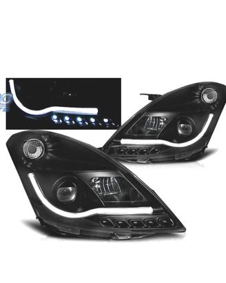 FARI PER SUZUKI SWIFT 10- TUBE LIGHT FONDO NERO