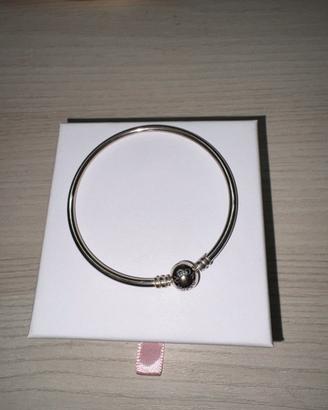 Bracciale rigido Pandora-Made in italy-100%argento