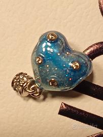 Charm Pandora mongolfiera blu argento