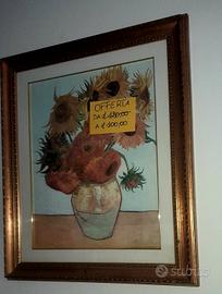 Quadro con stampa di girasoli