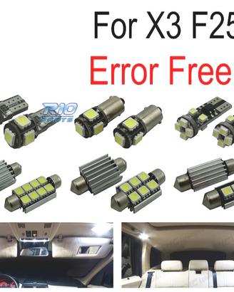 KIT 23 LAMPADE LED INTERNE BMW X3 F25 11-17