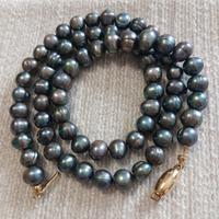 collana perle con chiusura oro 750