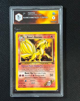 Blaine’s Ninetales 1 ed. grado 7.5 Gym Challenge