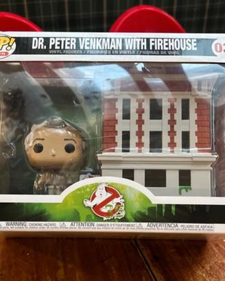 FUNKO POP: Dr Peter Venkman with firehouse