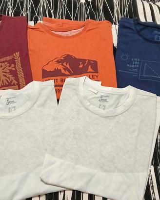 5 Set Kit Pack magliette maniche corte taglia XL