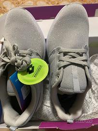Sneakers Lotto donna argento glitter nuove