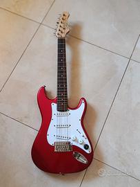 Chitarra elettrica rossa per ragazzi/e