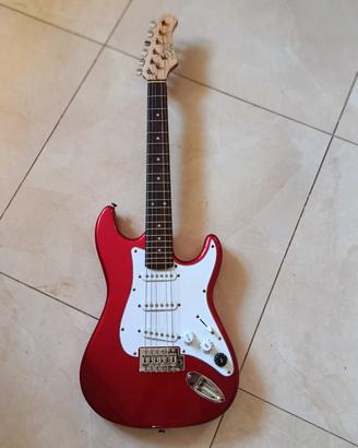 Chitarra elettrica rossa per ragazzi/e