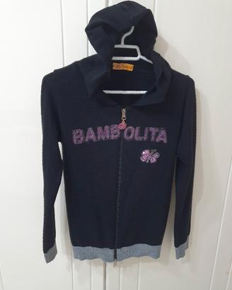 Felpa con Cappuccio Nera "Bambolita"