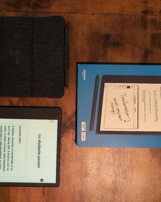 Kindle Scribe + Penna premium + Custodia  Tessuto