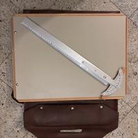 Tecnigrafo portatile con riga a T goniometrica