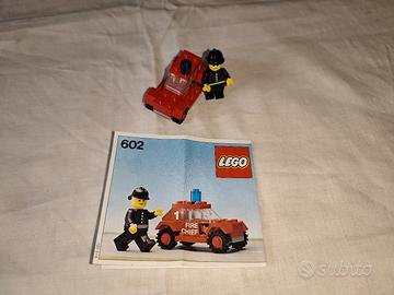 Lego 602 Auto vigili del fuoco, con istruzioni 