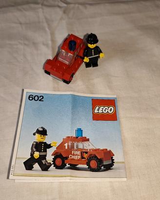 Lego 602 Auto vigili del fuoco, con istruzioni 