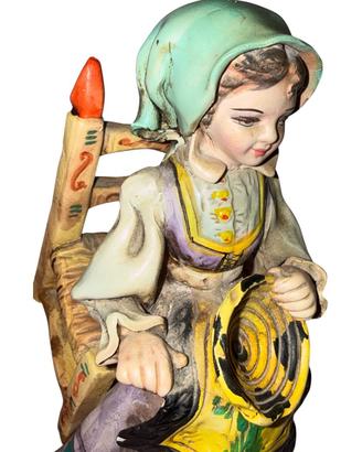 Statuina vintage ceramica arte sarda A. Massidda