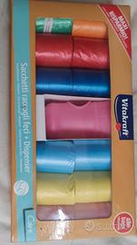 sacchetti ecologici x feci cani +dispenser 