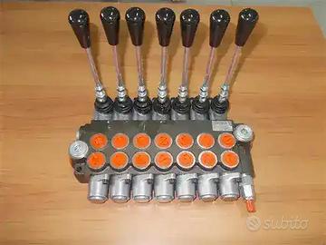 distributore 7 leve idraulico gru forestali retro