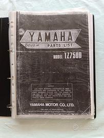 Parts list Yamaha 750 TZ D 76