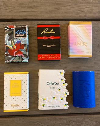 Set profumi donna anni 80-90