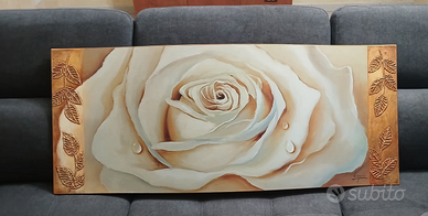 Quadro su legno curvo da soggiorno