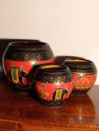 Set vasi indiani in coccio, anni '60