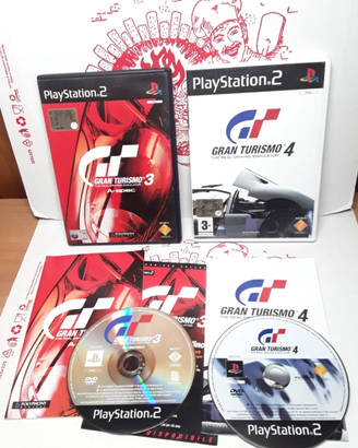 Gran Turismo 3 + 4 PS2 Prime edizioni italiane