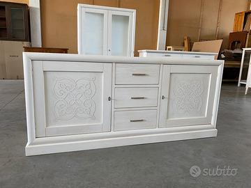 Credenza in legno nuova bianca