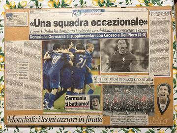 Ritagli di giornale italia campione del mondo 2006