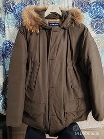 Piumino Giubbotto vera piuma Bull&Bear XXL Cachi