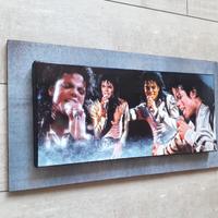 Quadro in legno omaggio a Michael Jackson 