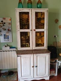 CUCINA IN LEGNO MASSELLO, RIMODERNATA STILE SHABBY