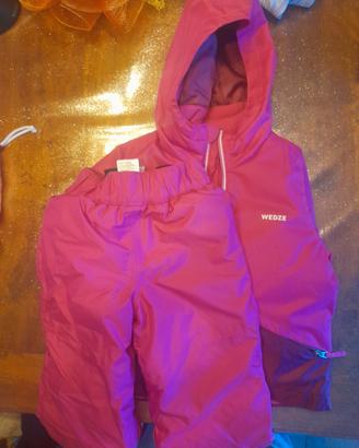 Sci bambina 3-4 anni abbigliamento completo