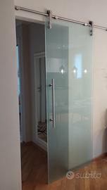 Porta in vetro scorrevole 