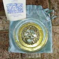 Fermacarte con Leone in Oro su Vetro di Murano