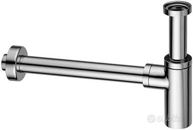 Sifone in ottone cromato desing arredo a bottiglia