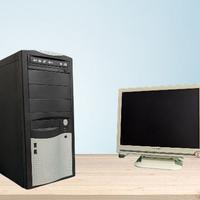 PC desktop + monitor Sharp