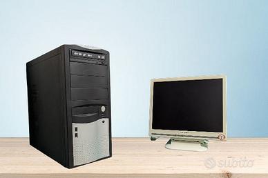 PC desktop + monitor Sharp