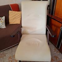 sedia reclinabile struttura in legno 