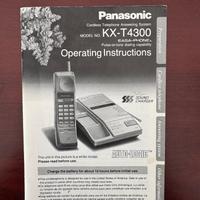 Telefono cordless con segreteria vintage