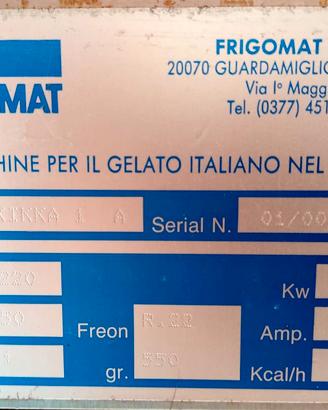 Macchina per Gelato & Yogurt soft - Frigomat KIKKA