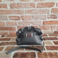 borsa donna, cafènoir, nera/grigio elegante