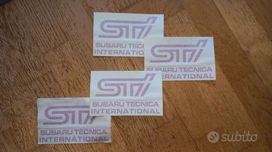 Adesivi scritte Subaru STI