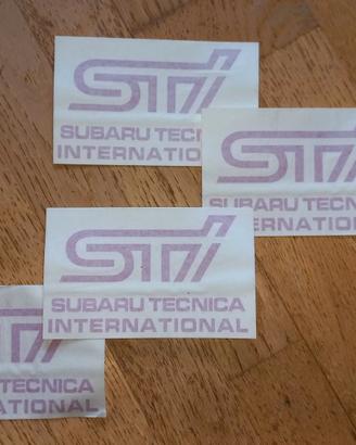 Adesivi scritte Subaru STI