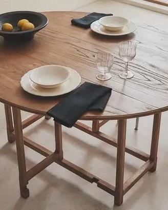 Tavolo pieghevole legno Zara Home ovale