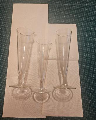 Becher di vetro da laboratorio anni 50