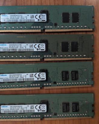 Kit 16 GB ddr4 ECC RDIMM Samsung 2400 / 2133 MHz