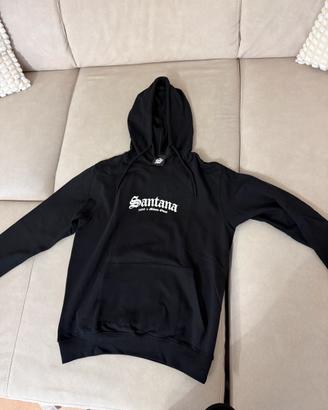 Felpa uomo Milano Ovest Santana Hoodie nera Shiva