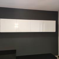 Mobile madia credenza Pianca laccato lucido bianco
